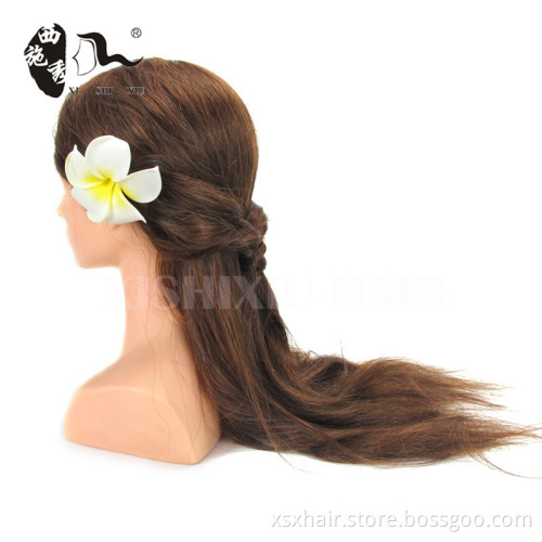 Cheap 100% Human real hair mannequin training head for hairdresser